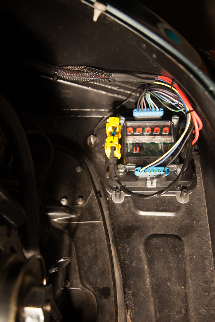 Rear POWERCELL wired into a 1965 Porsche 356C