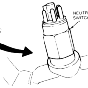 Sketch of the Reverse/Neutral Safety Switch Connector on a Ford AOD Transmission