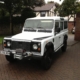 Picture of a Land Rover Defender 110 wired with the Infinitybox system.