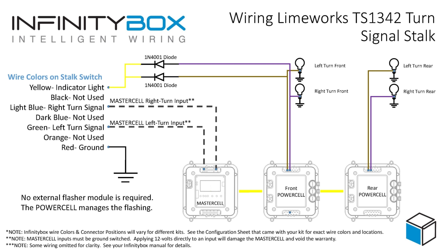 Wiring Turn Signals- Limeworks TS1342 - Infinitybox