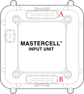 Illustration of Infinitybox MASTERCELL labeling output connectors