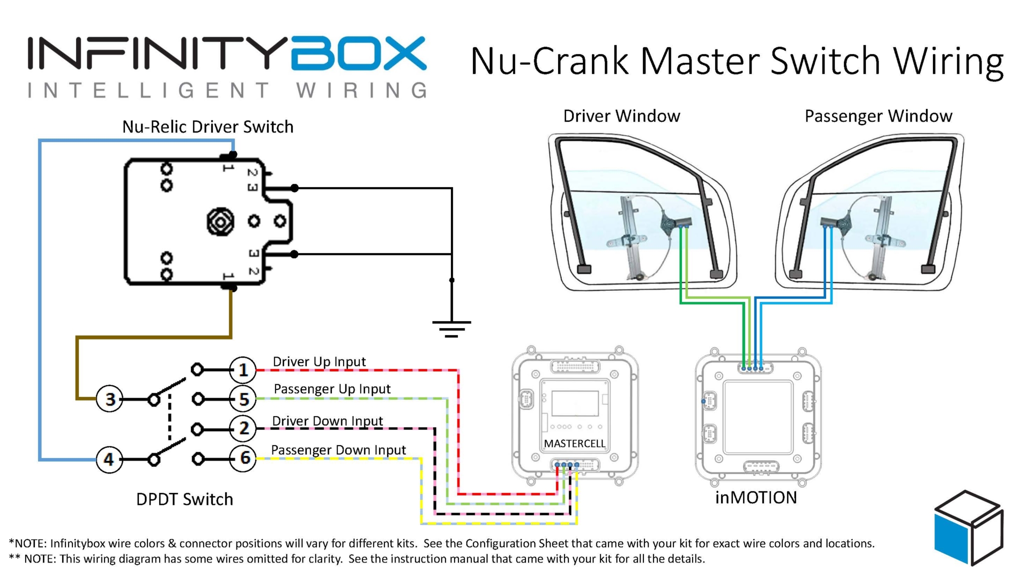 Picture of wiring diagram showing how to wire the Nu-Relic Nu-Crank power w...